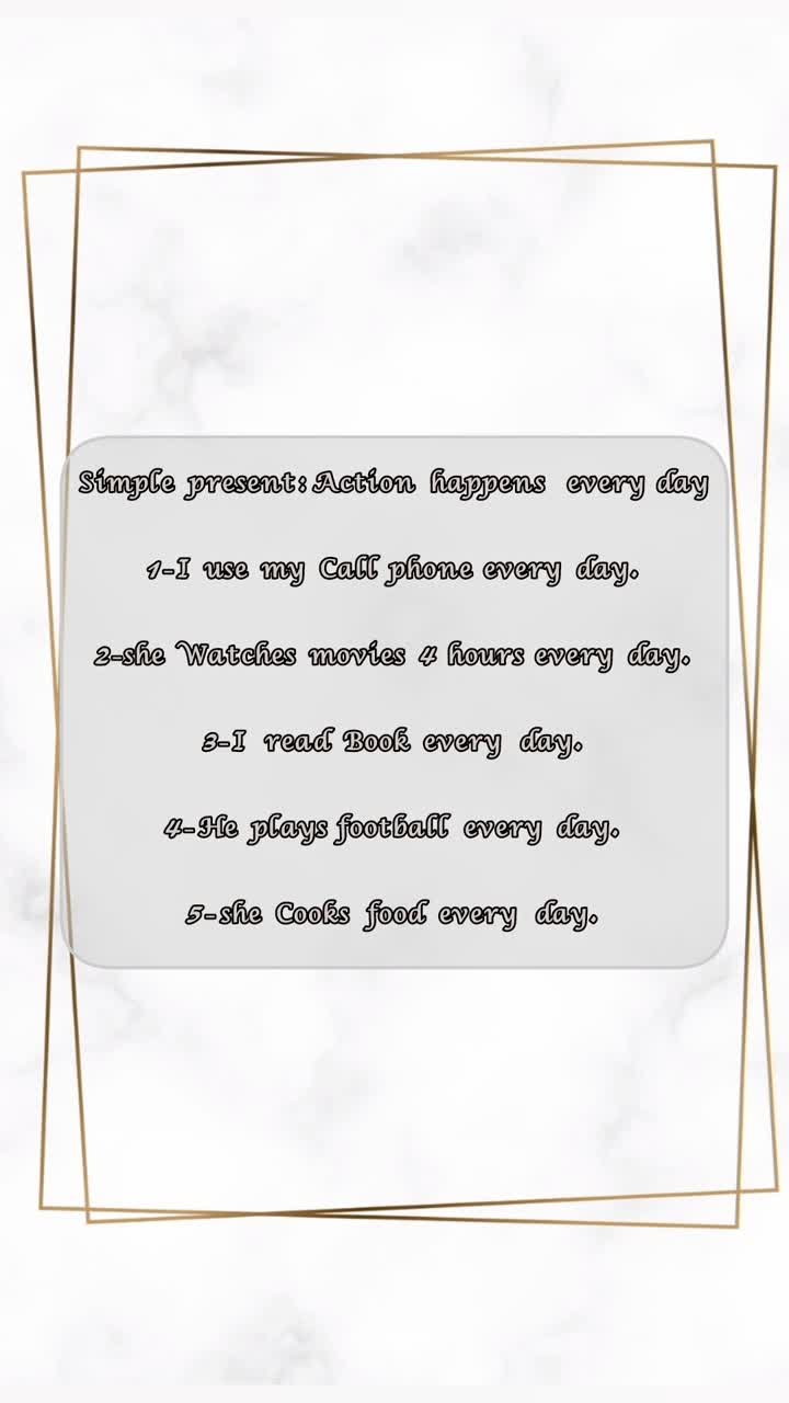 تدریس simple present