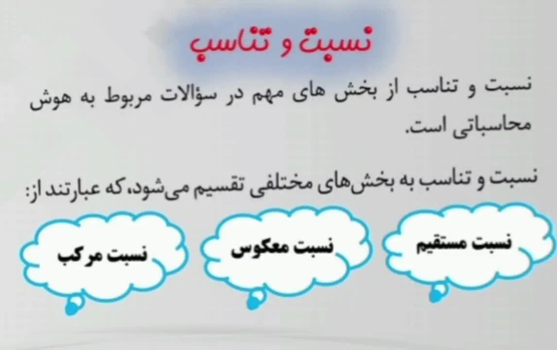 نسبت و تناسب