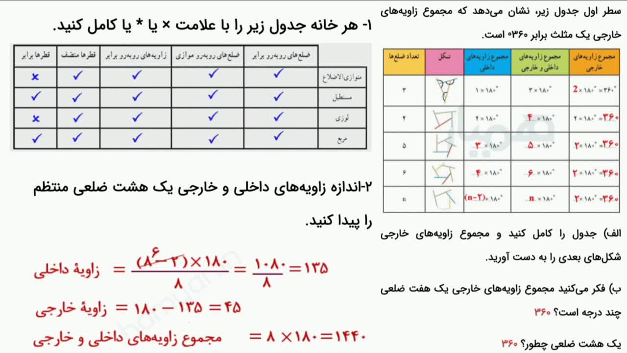 توضیحات کامل فصل 3-پایه هشتم | پارت 5