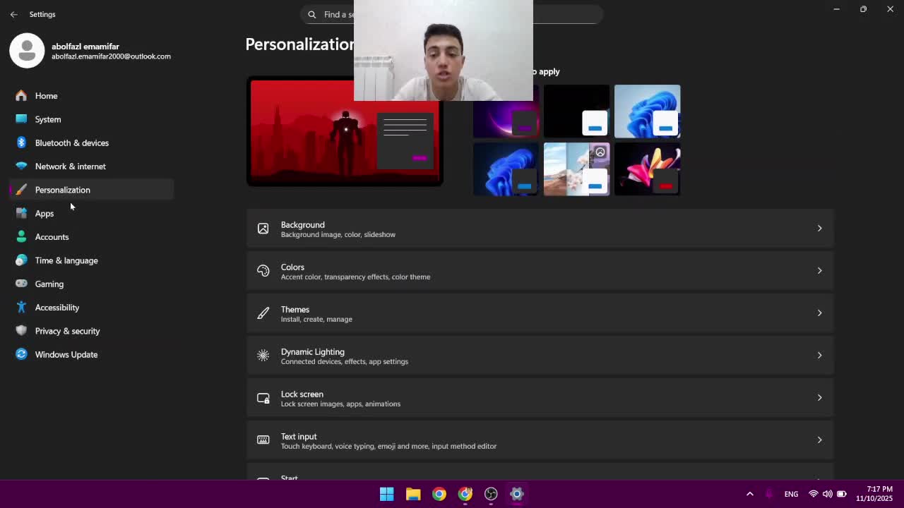 اموزش گزاشتن تصویر زمینه در لپتاب و کامپیوتر .
