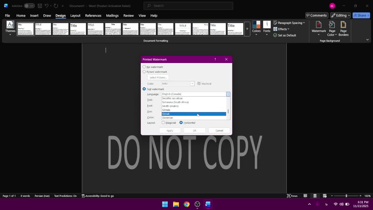 اموزش ورد پارت 5 ( بخش design )